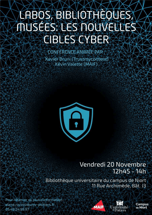 Illustration de l'événement : Rencontre avec les experts sur la défense cyber du patrimoine intellectuel à Niort
