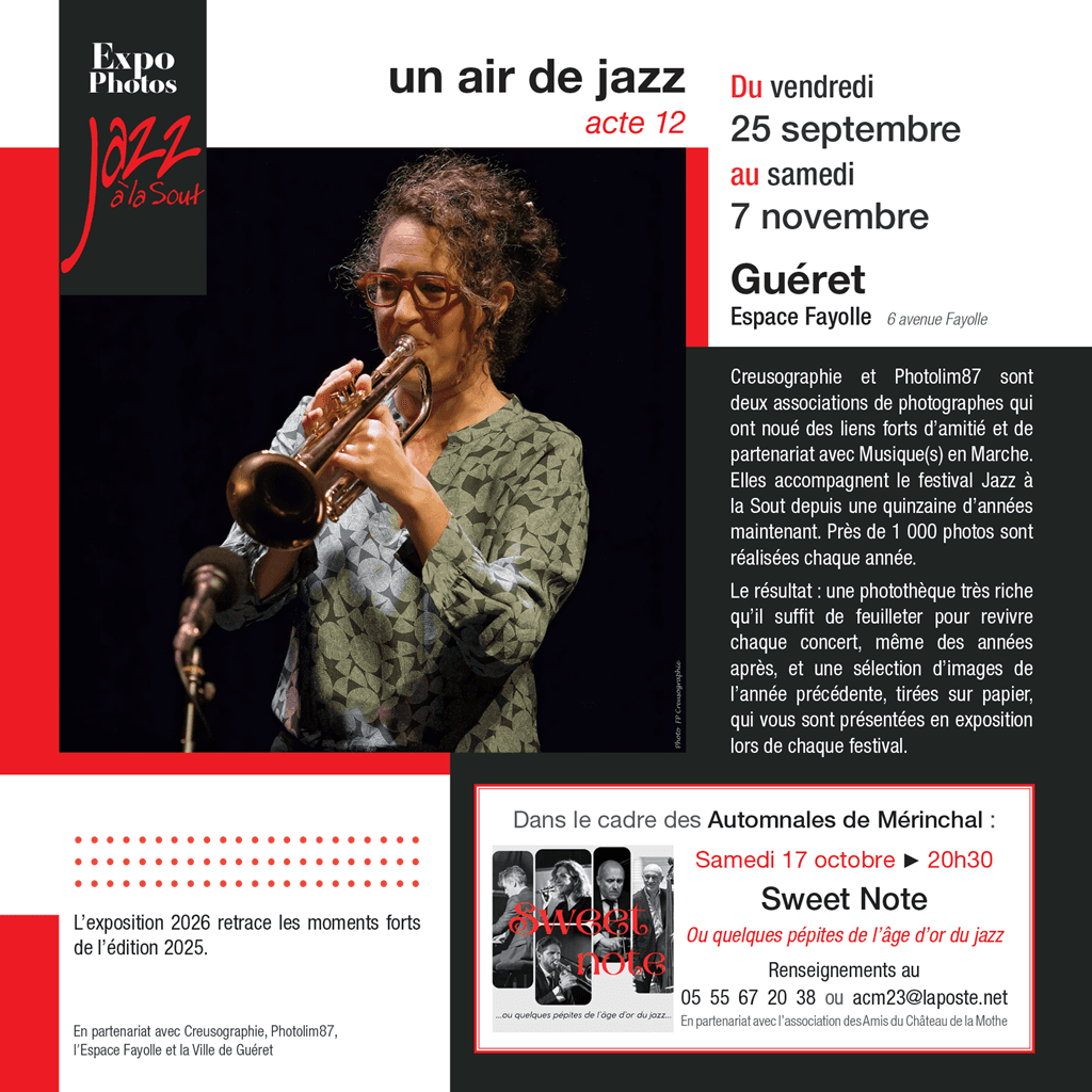 Illustration de l'événement : Jazz à la Sout' : exposition de photographies