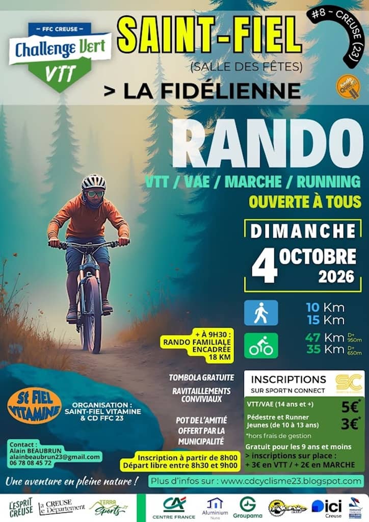 Illustration de l'événement : 'La Fidelienne' : randonnée pédestre et vtt