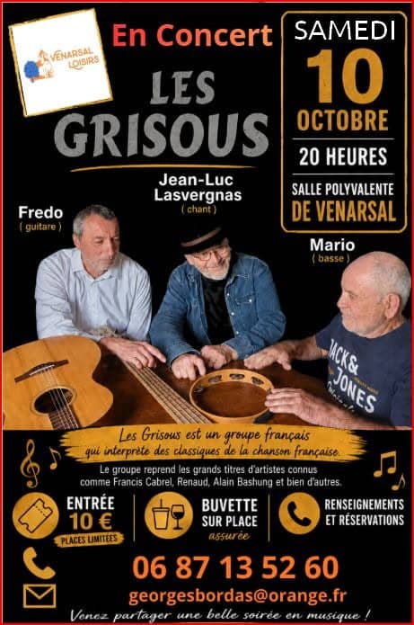 Illustration de l'événement : Les Grisous en concert