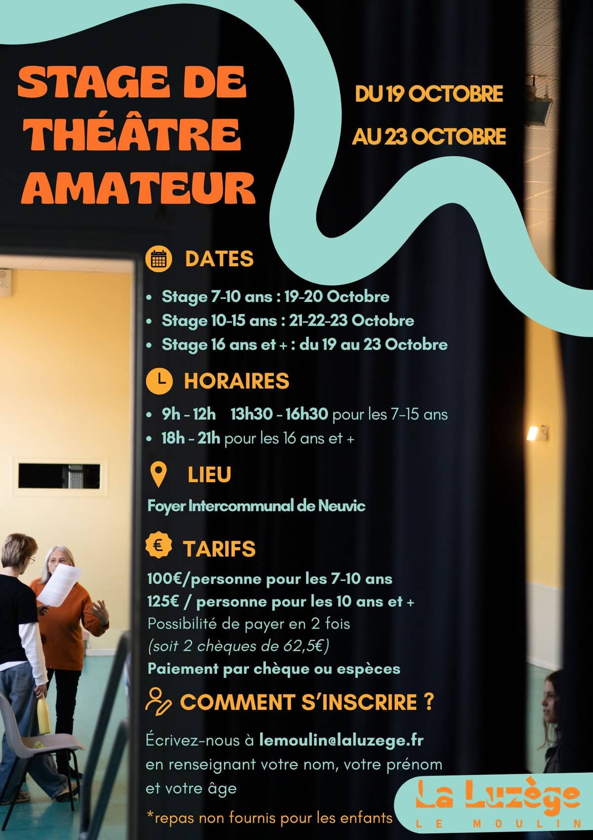 Illustration de l'événement : Stages de théâtre amateur