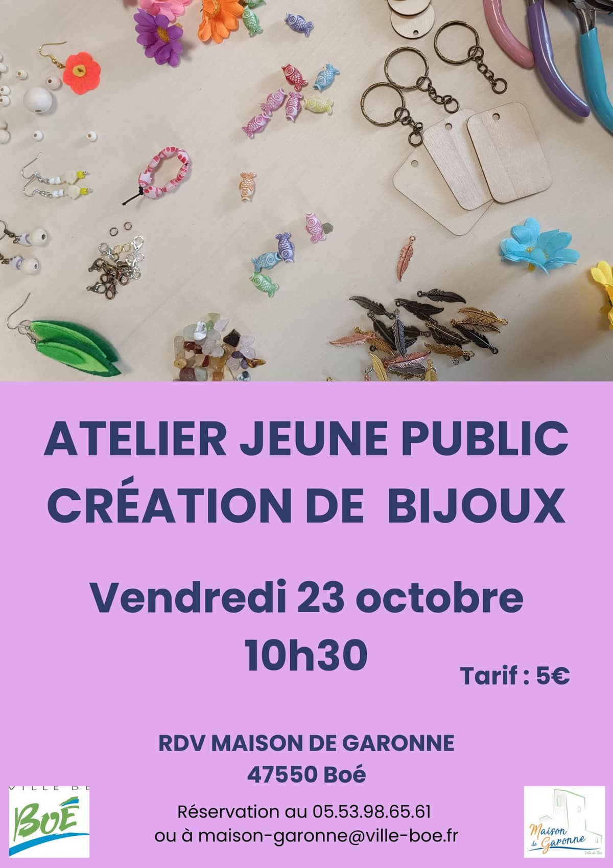 Illustration de l'événement : Atelier bijoux nature – jeune public