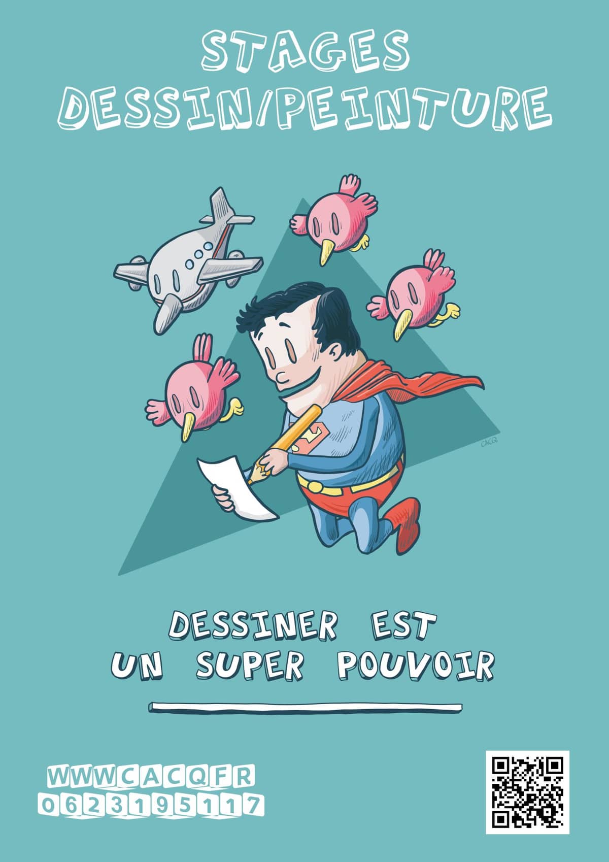 Illustration de l'événement : Dessiner est un super pouvoir - stage Le dessin de corps humain