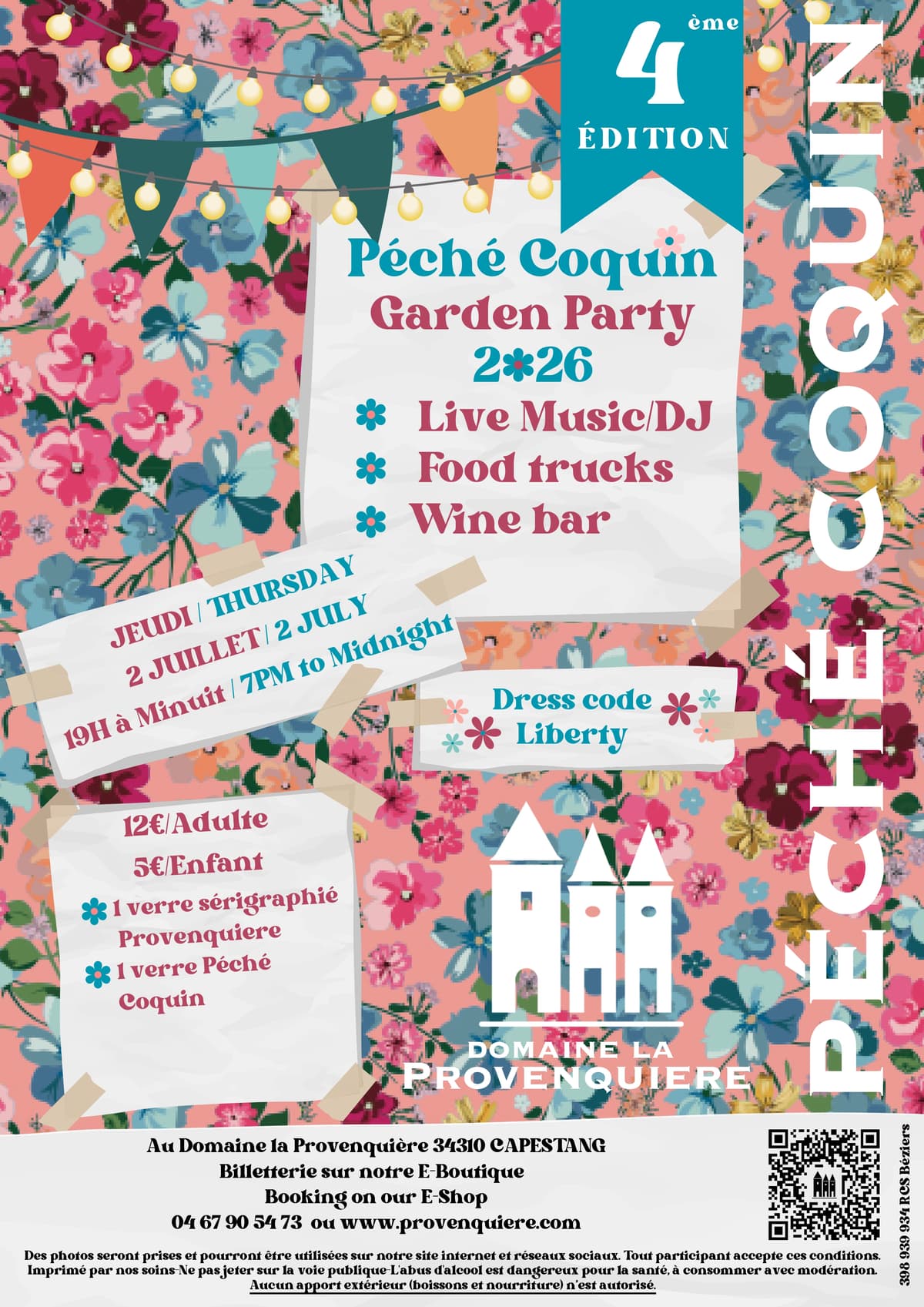 Illustration de l'événement : PÉCHÉ COQUIN GARDEN PARTY 2026