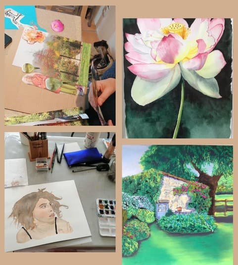 Illustration de l'événement : Atelier mélanger les techniques de peinture