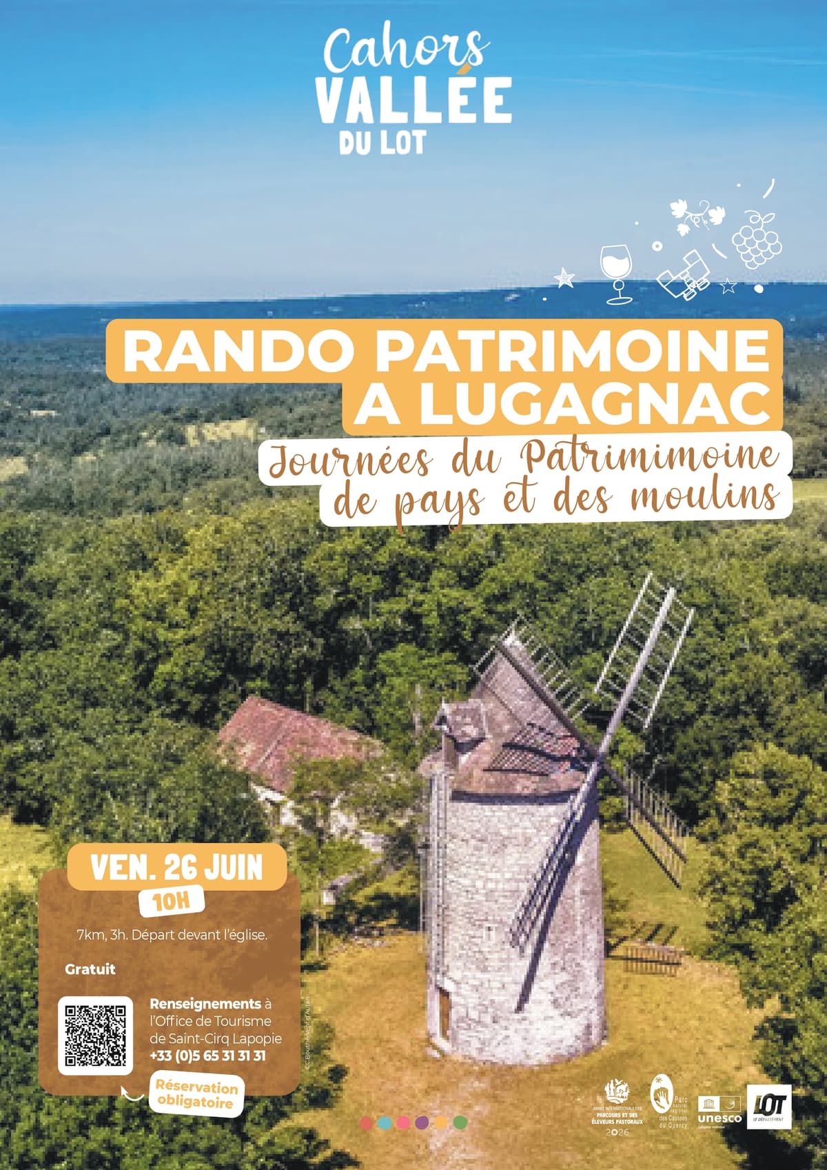 Illustration de l'événement : Randonnée patrimoine « Les mas de Lugagnac »