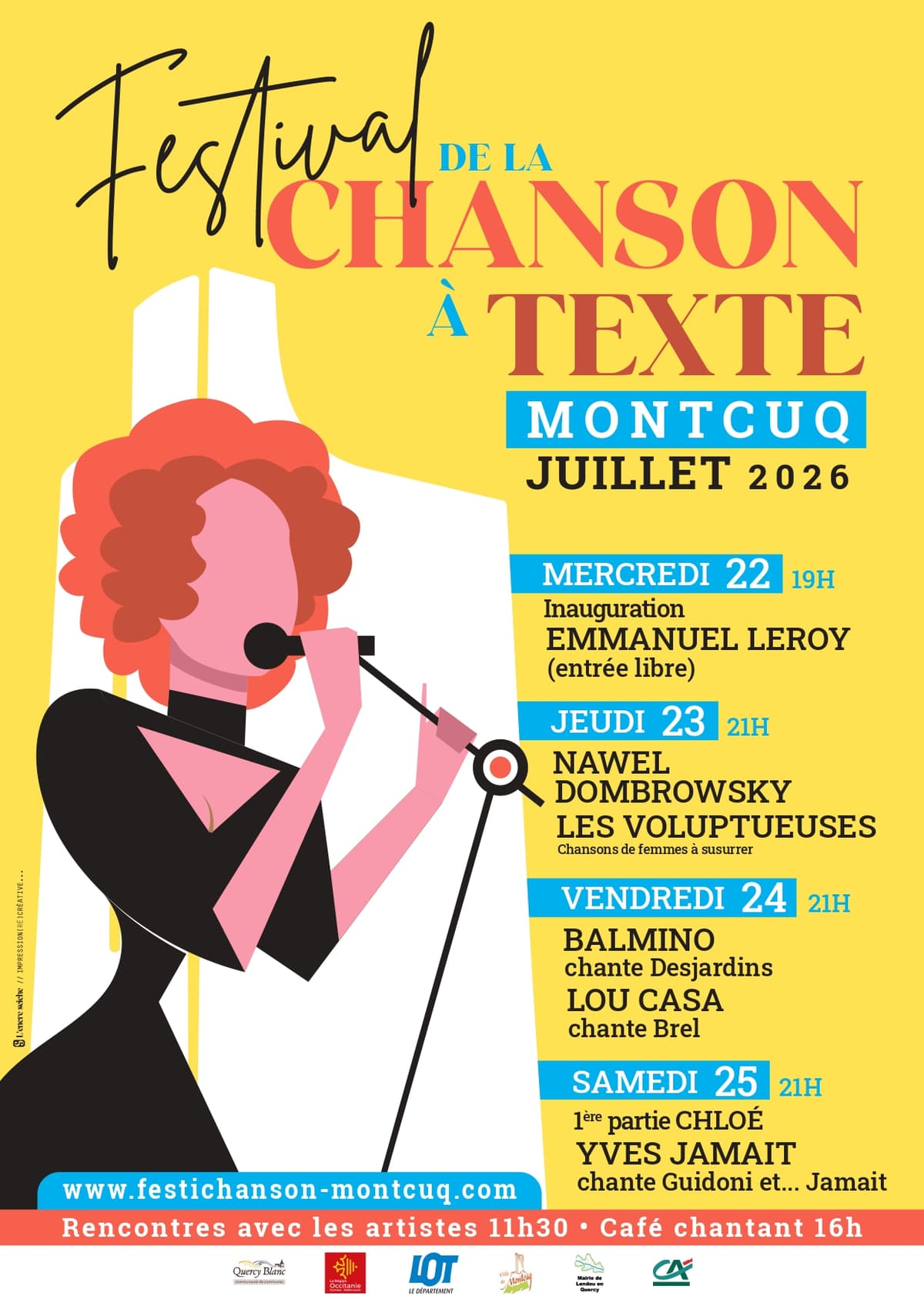 Illustration de l'événement : Festival de la Chanson à Texte de Montcuq : Chloé et Yves Jamait