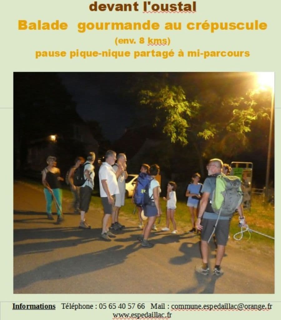 Illustration de l'événement : Balade gourmande au crépuscule