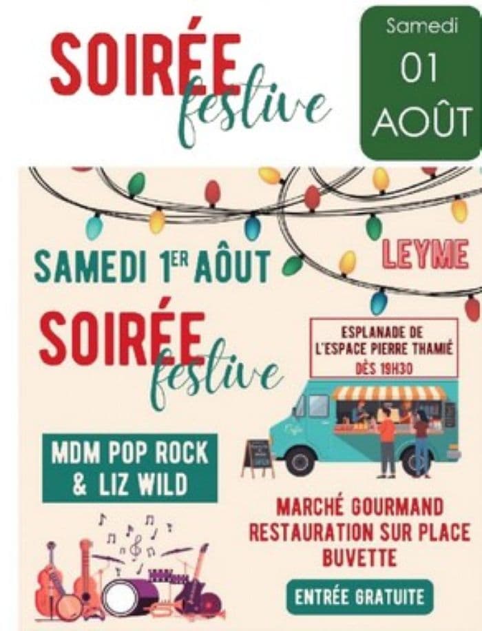 Illustration de l'événement : Marché gourmand et soirée festive à Leyme