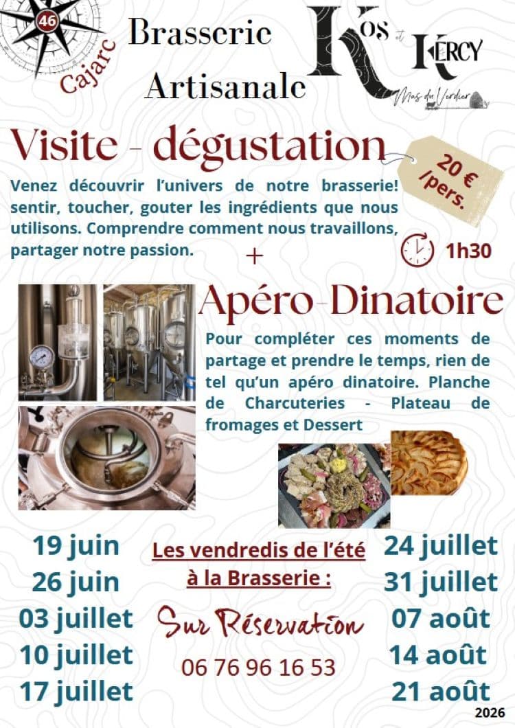 Illustration de l'événement : Visites d'été à la Brasserie Kos