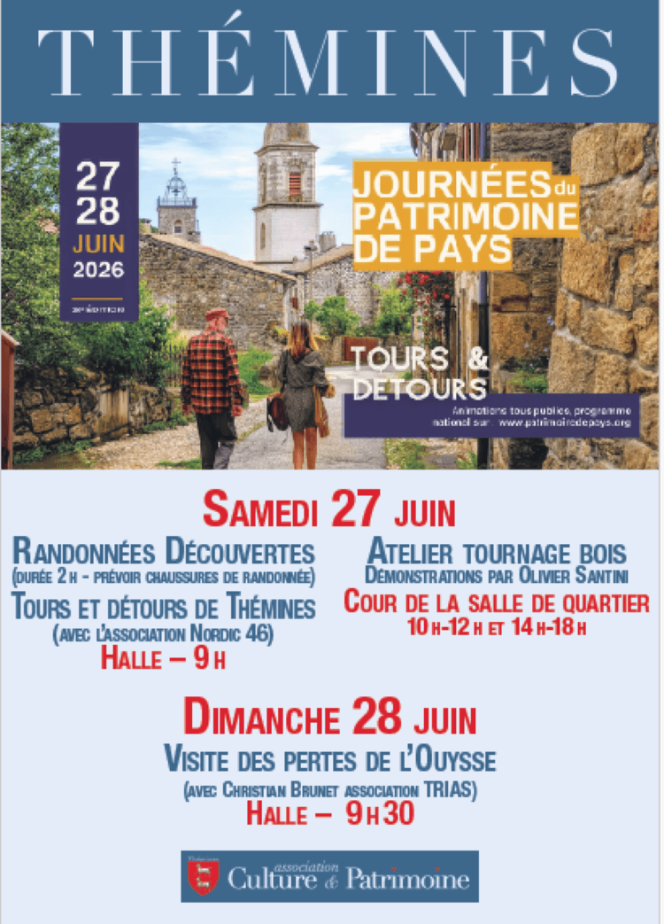 Illustration de l'événement : Journées du Petit Patrimoine de Pays à Thémines