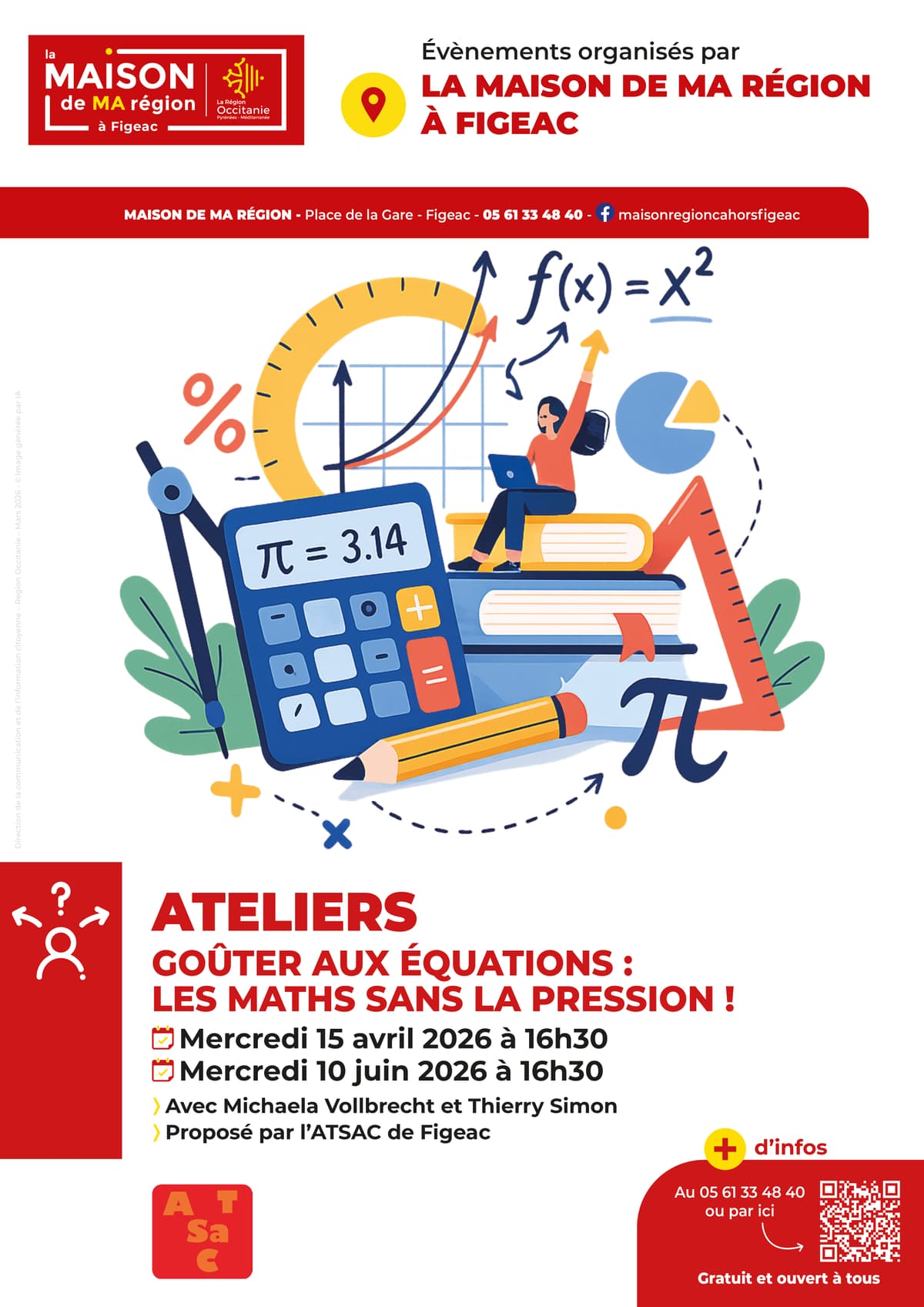 Illustration de l'événement : Goûter aux équations : les maths sans la pression