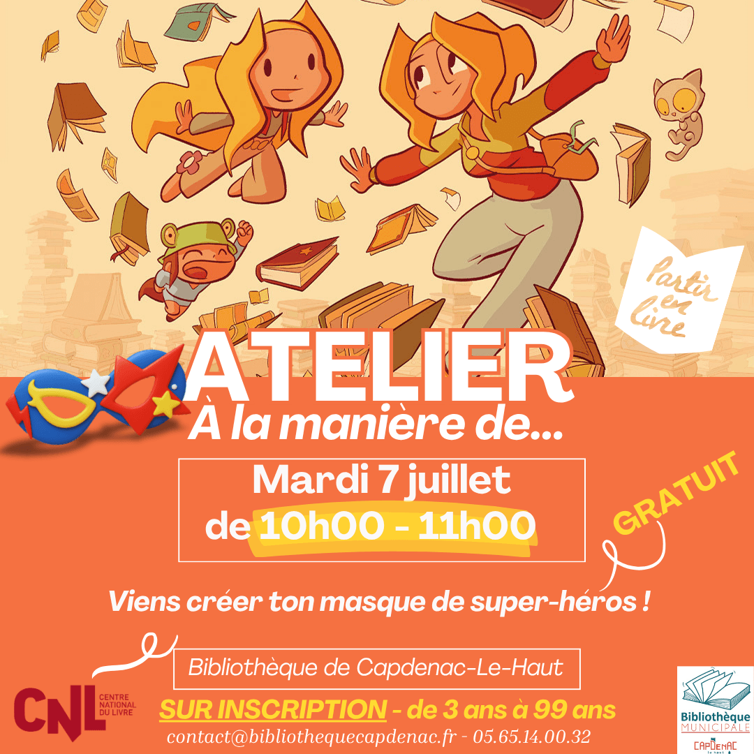 Illustration de l'événement : Atelier créatif : « à la manière de... » à la bibliothèque de Capdenac-Le-Haut