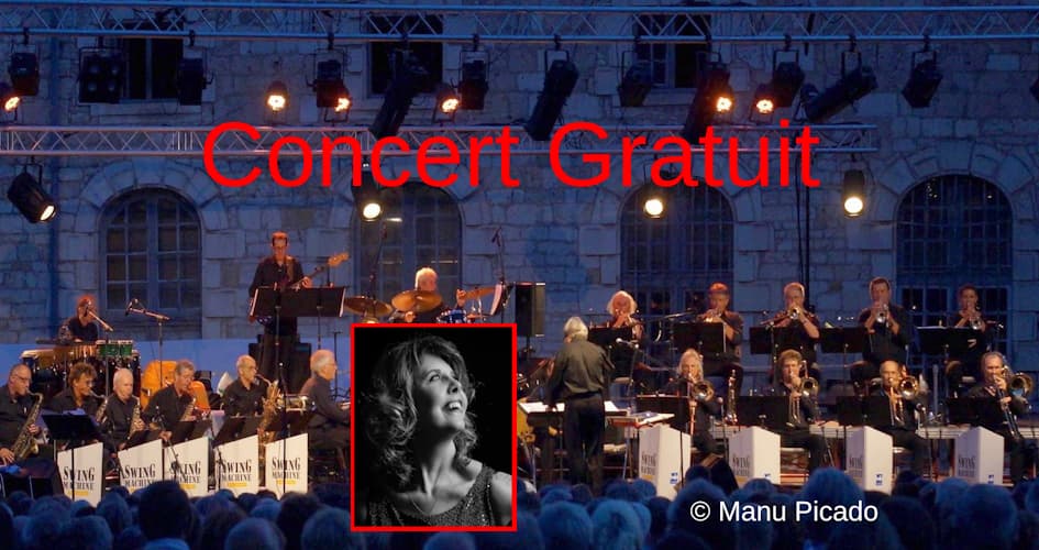 Illustration de l'événement : Souillac en Jazz - SWING MACHINE BIG BAND avec GILDA SOLVE