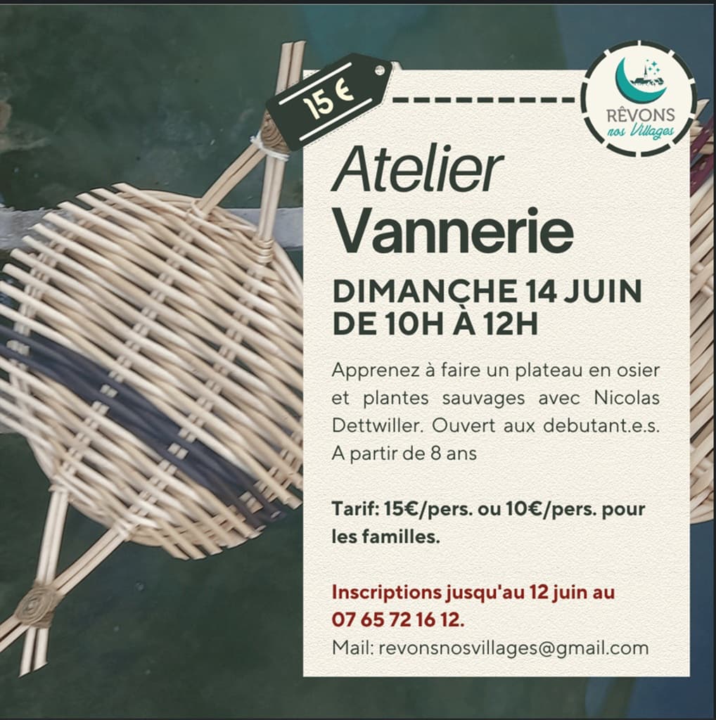 Illustration de l'événement : Atelier de vannerie à Felzins