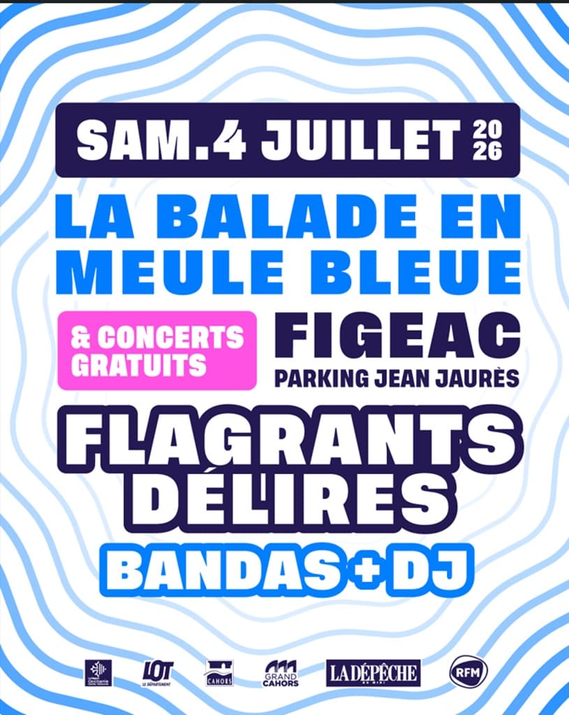Illustration de l'événement : Balade bleue et soirée concerts à Figeac