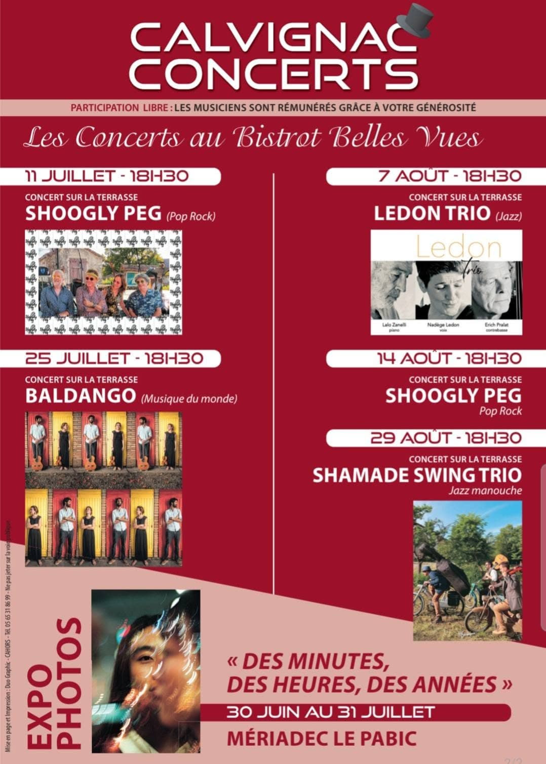 Illustration de l'événement : Concerts au Bistrot Belles Vues à Calvignac : BALDANGO