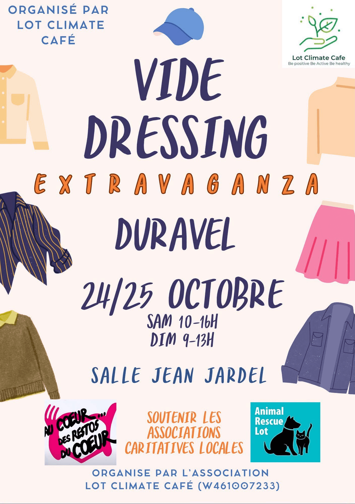 Illustration de l'événement : Vide-dressing caritatif à Duravel