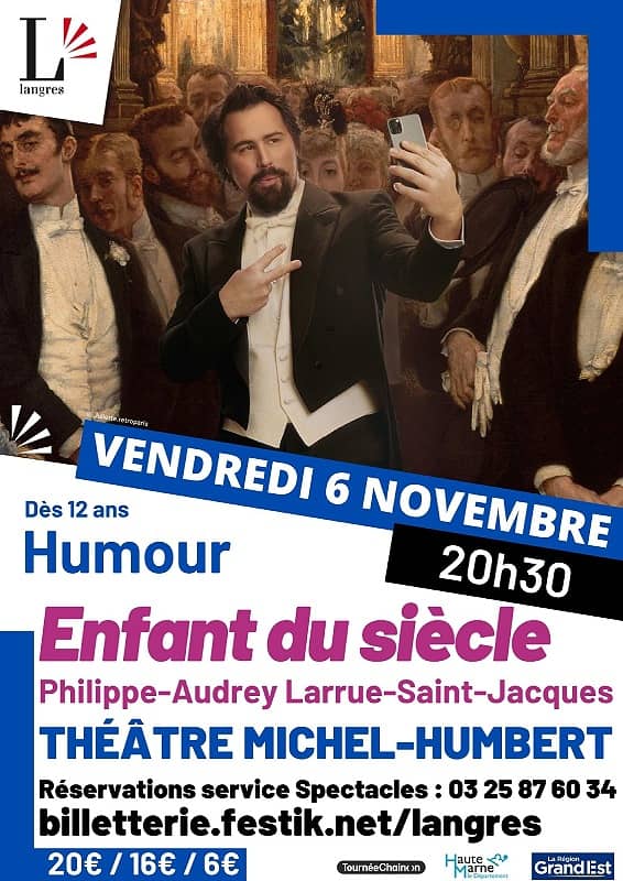 Illustration de l'événement : Humour - One-man-show -Enfant du siècle