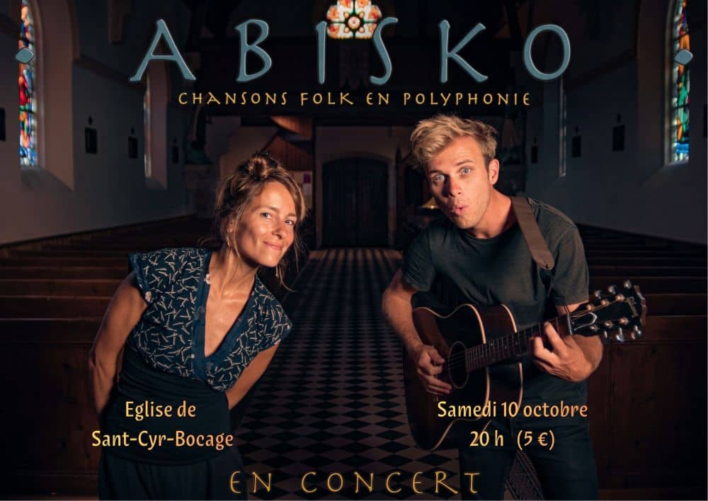 Illustration de l'événement : Concert d'Abisko dans l'église de Saint-Cyr-Bocage !