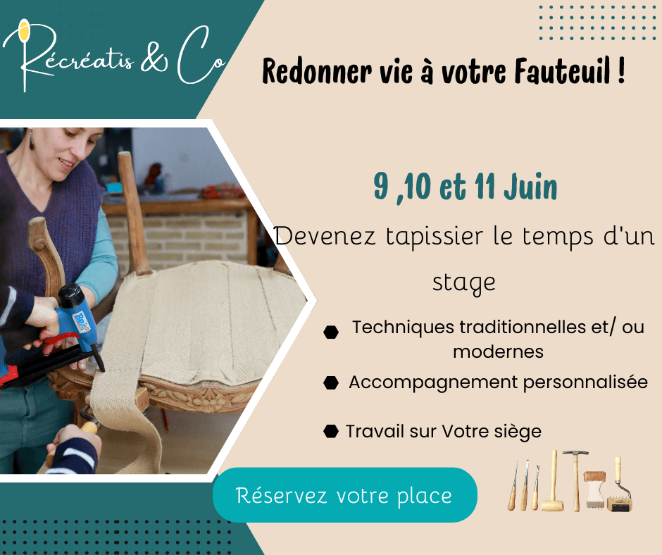 Illustration de l'événement : Stage « Osez relooker votre fauteuil de famille»