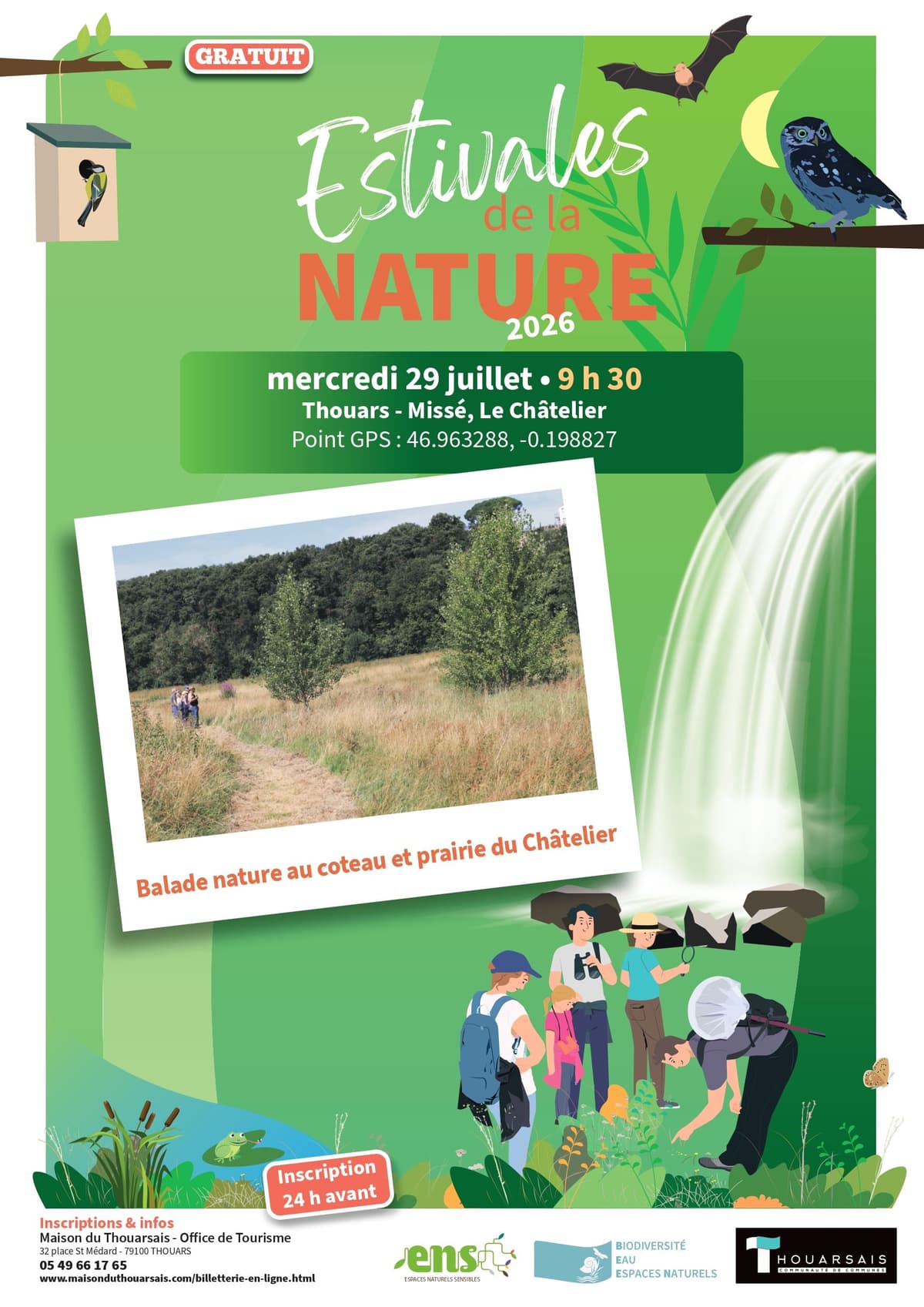 Illustration de l'événement : LES ESTIVALES DE LA NATURE : Balade nature dans l'ENS Coteau et prairie du Châtelier