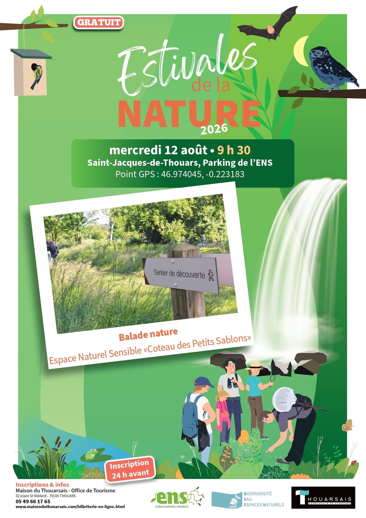 Illustration de l'événement : LES ESTIVALES DE LA NATURE : Balade nature au coteau des petits sablons