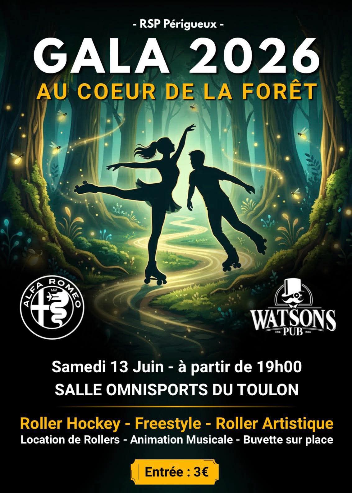 Illustration de l'événement : Gala "Au cœur de la forêt" - Roller Sport Périgueux