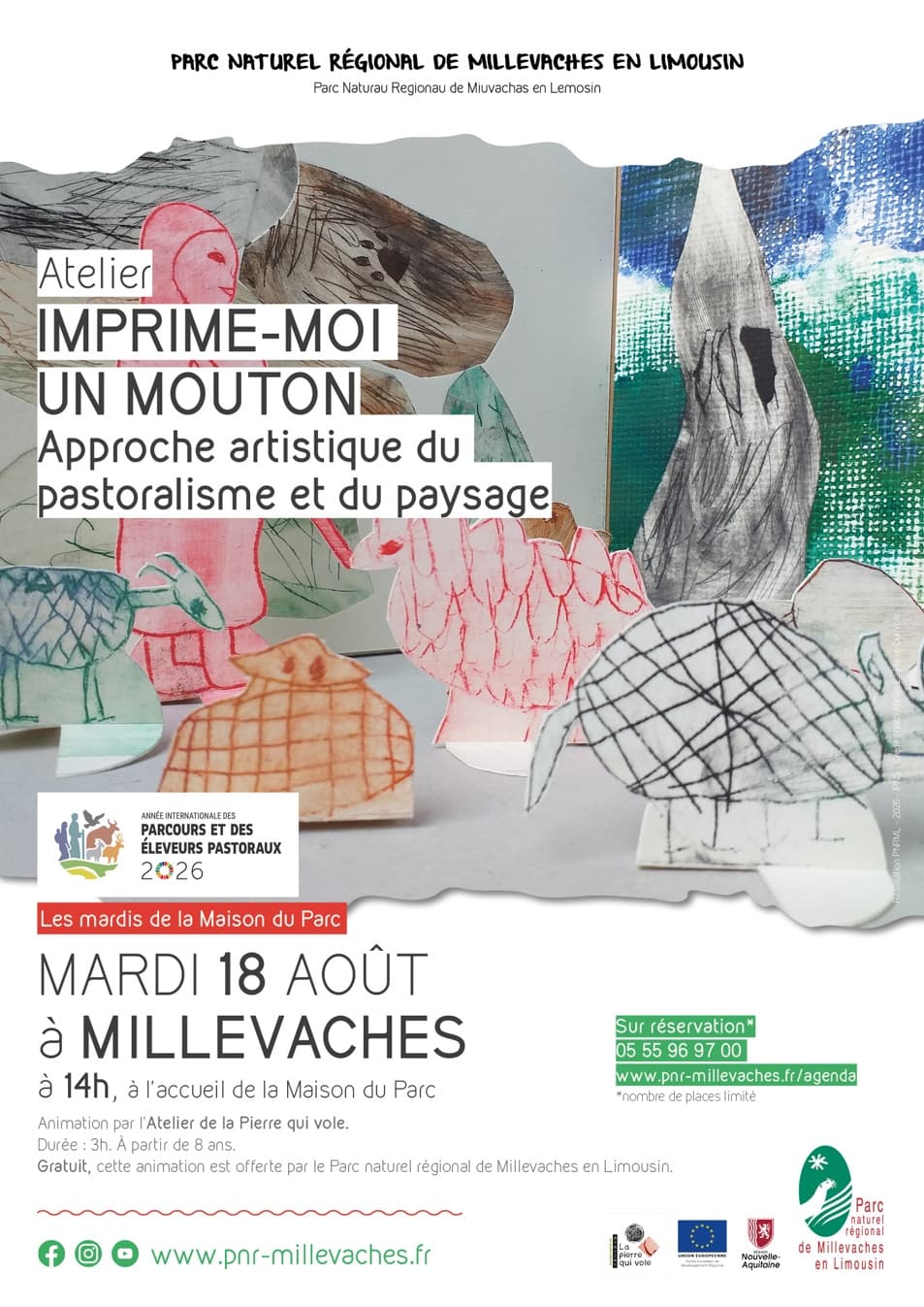 Illustration de l'événement : "Imprime moi un mouton" Approche artistique du pastoralisme et du paysage