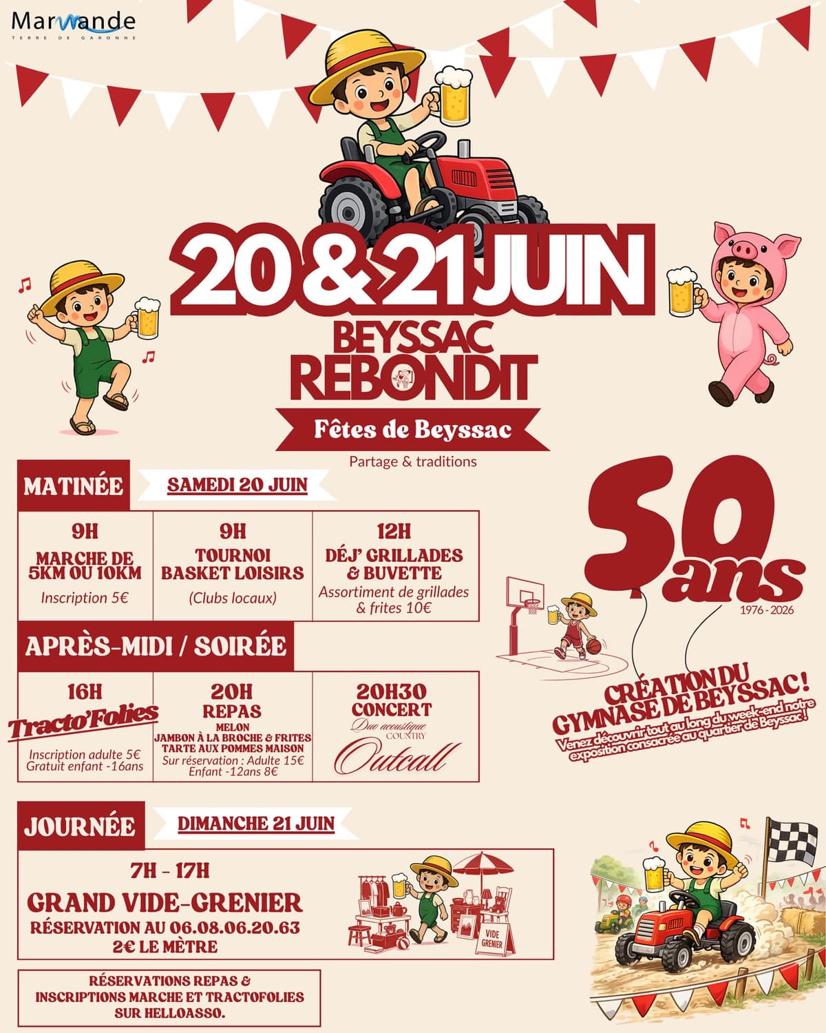 Illustration de l'événement : Beyssac Rebondit - Fêtes de Beyssac