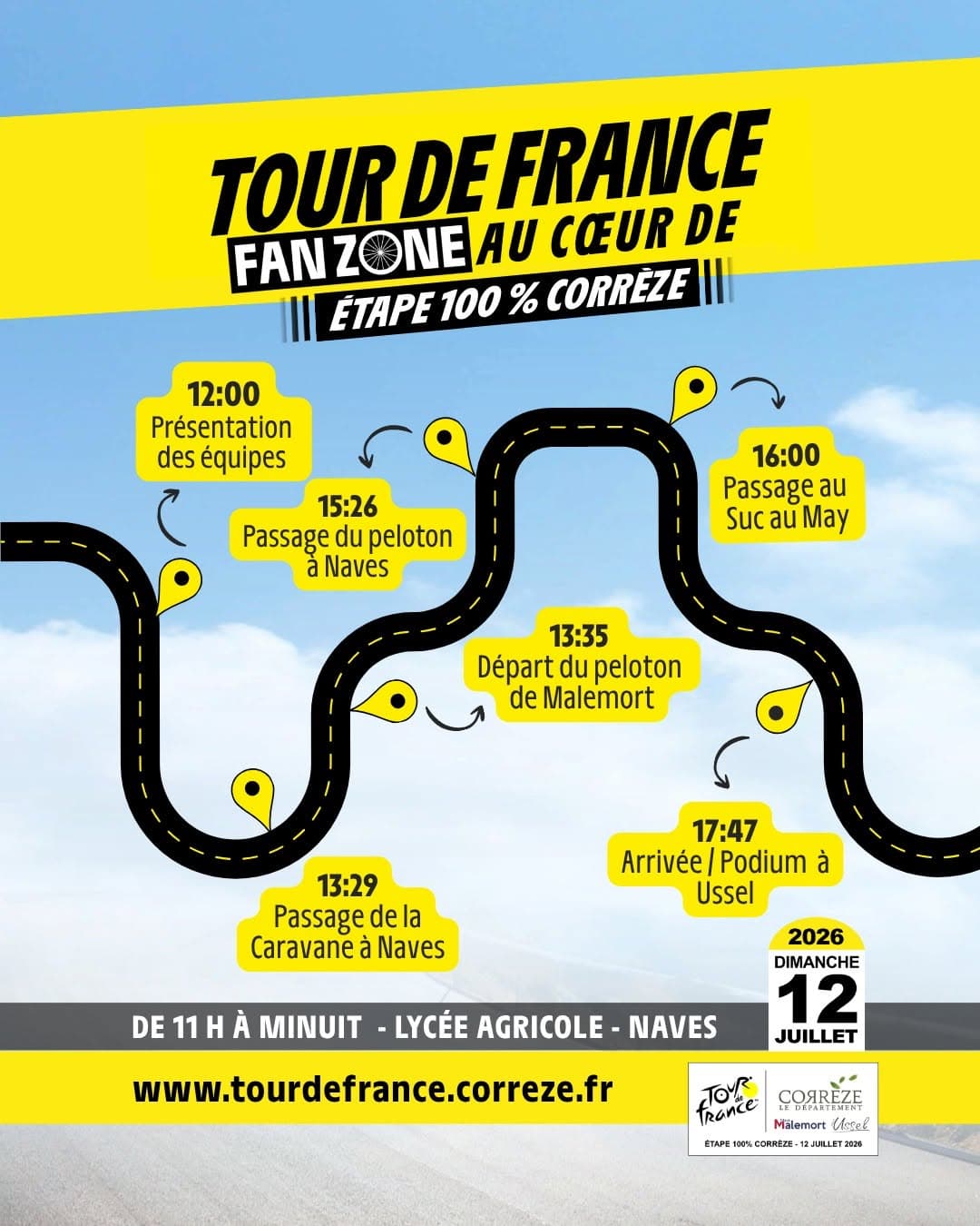 Illustration de l'événement : Fan zone du Tour de France 100 % Corrèze