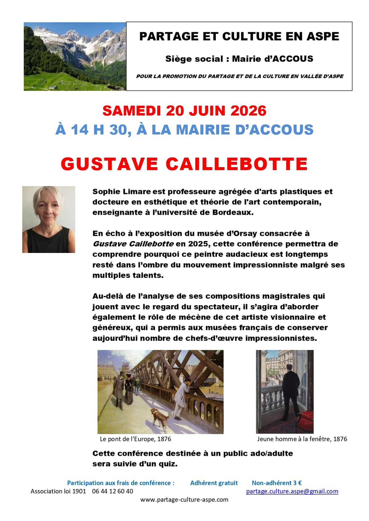 Illustration de l'événement : Conférence partage et culture : Gustave Caillebote