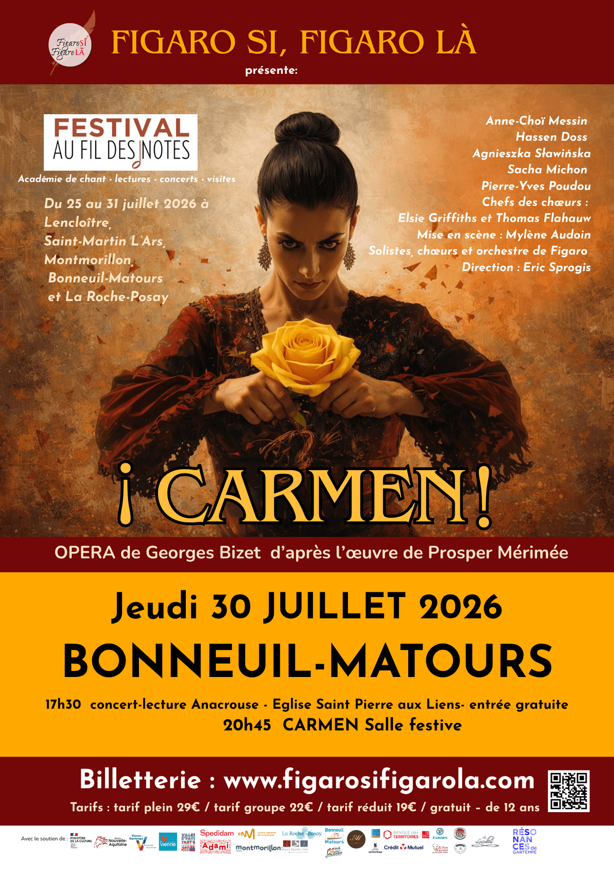 Illustration de l'événement : Carmen ! : opéra de G.Bizet par la Cie Figaro Si Figaro Là