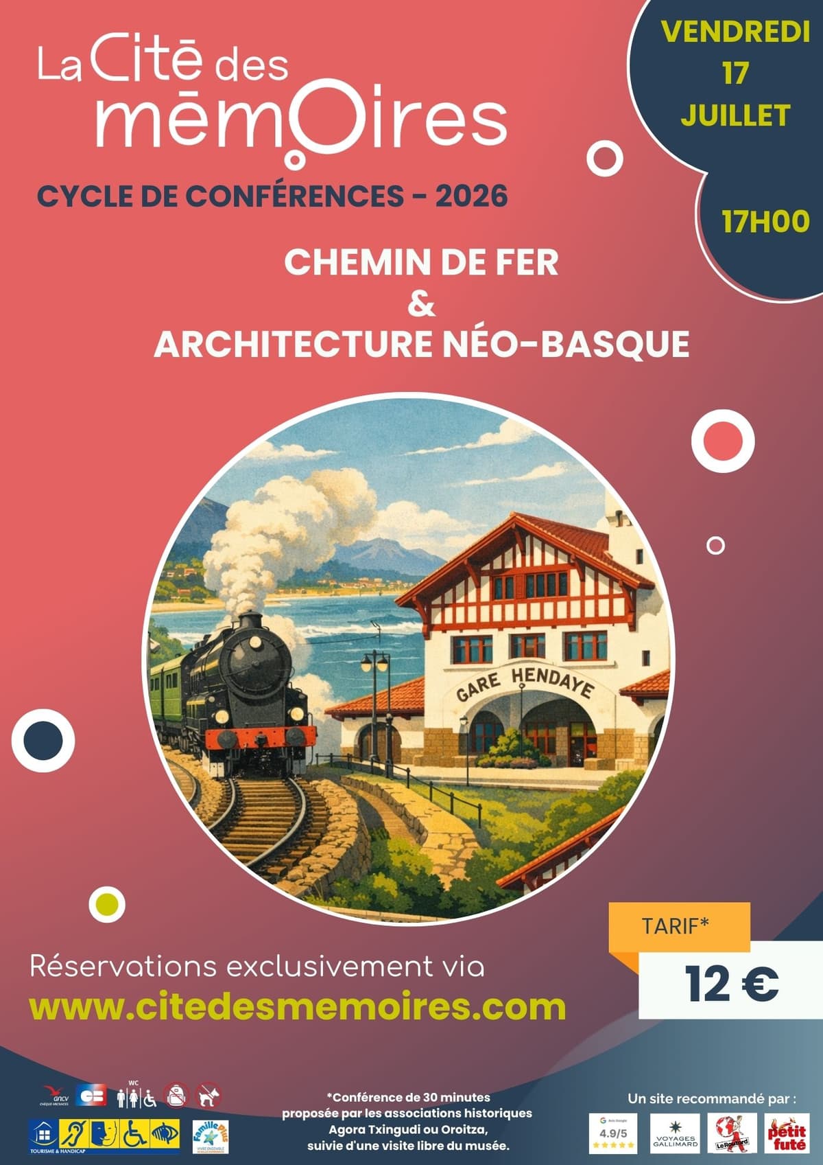 Illustration de l'événement : Conférence "Chemin de fer et architecture néo-basque"