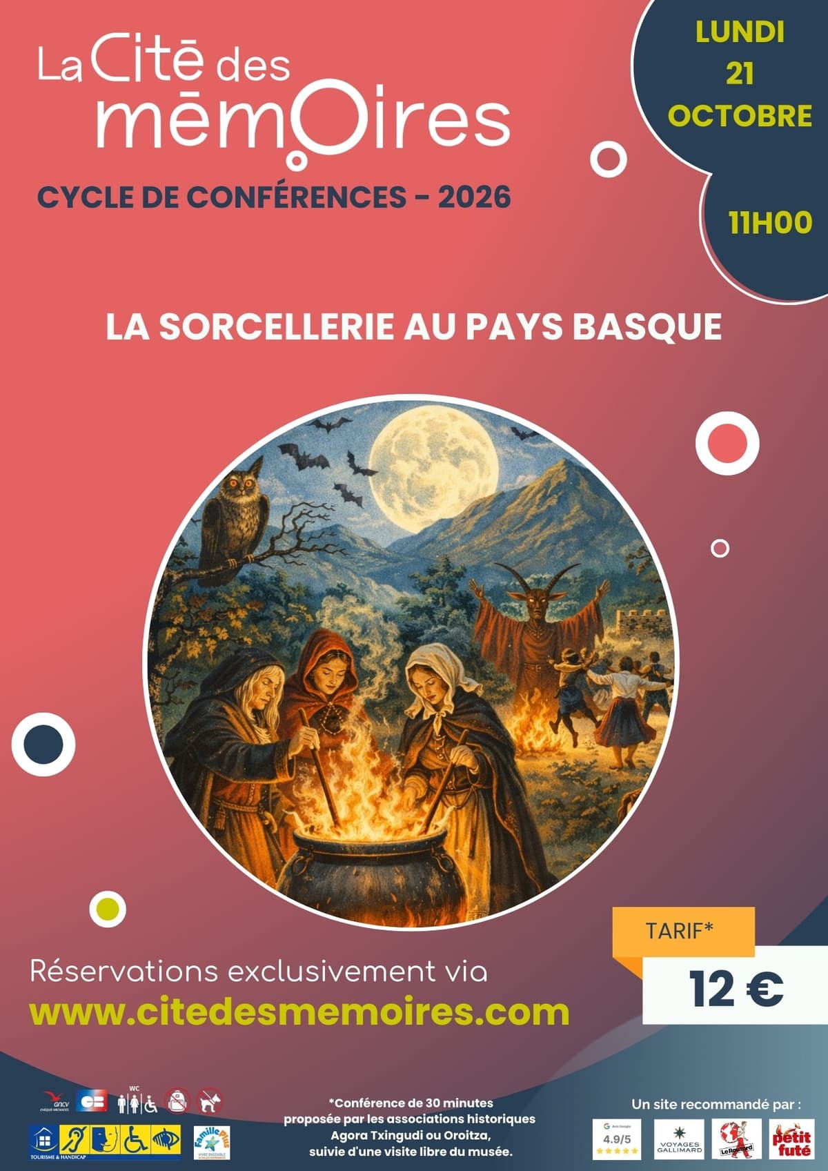 Illustration de l'événement : Conférence "La sorcellerie au Pays Basque"