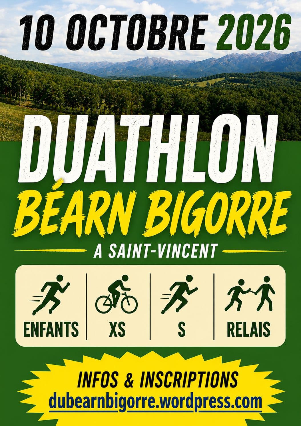 Illustration de l'événement : Duathlon Béarn Bigorre