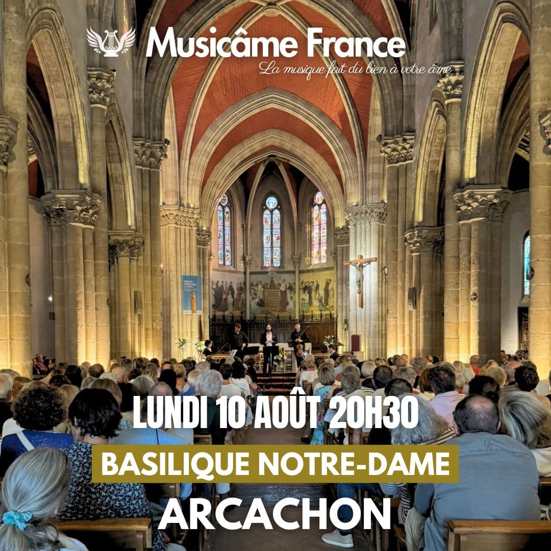 Illustration de l'événement : Concert d’été à Arcachon : Ravel, Debussy, Kreisler, Cantemir, Mozart, Bach, Piazzolla, Vivaldi