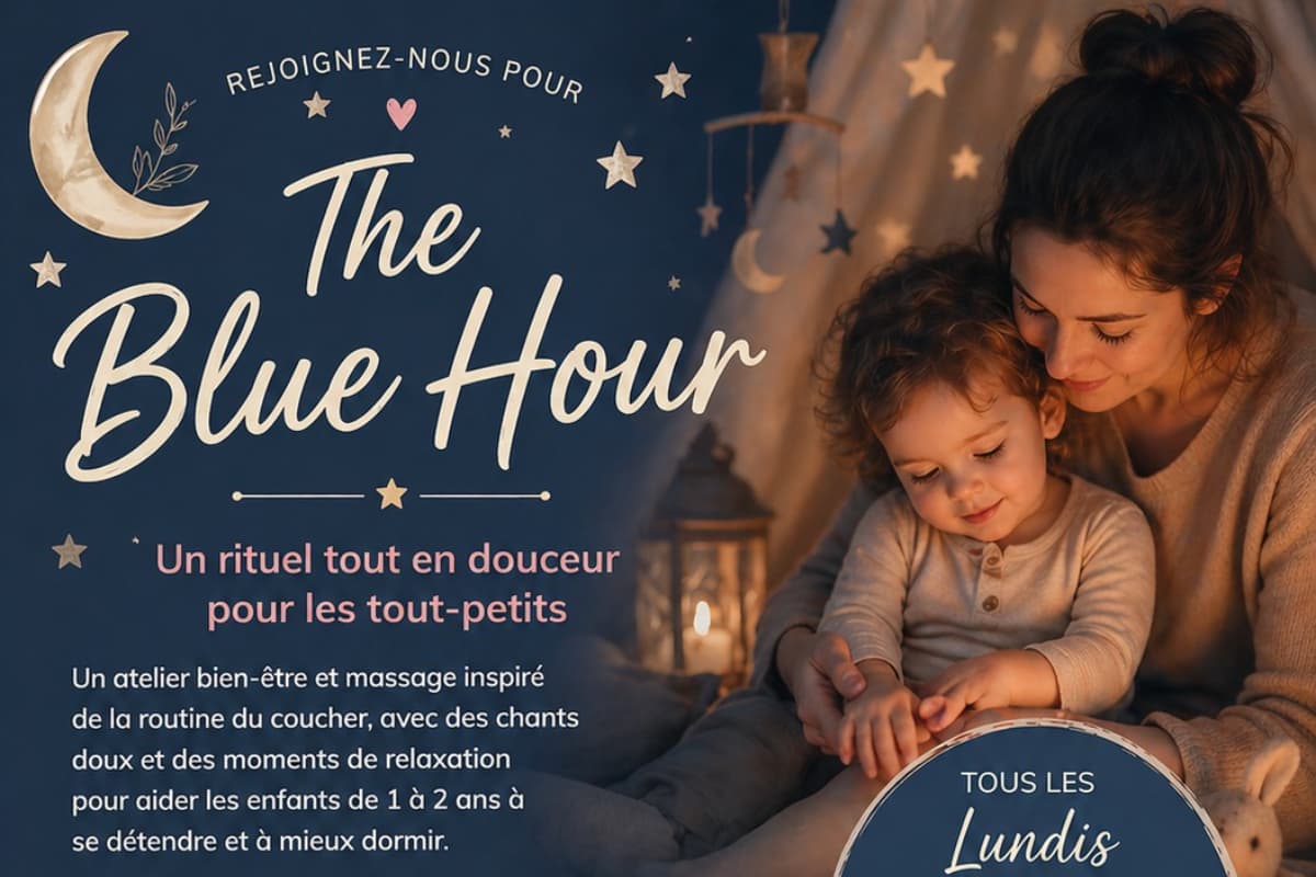 Illustration de l'événement : The Blue Hour | Un rituel tout en douceur pour les tout-petits