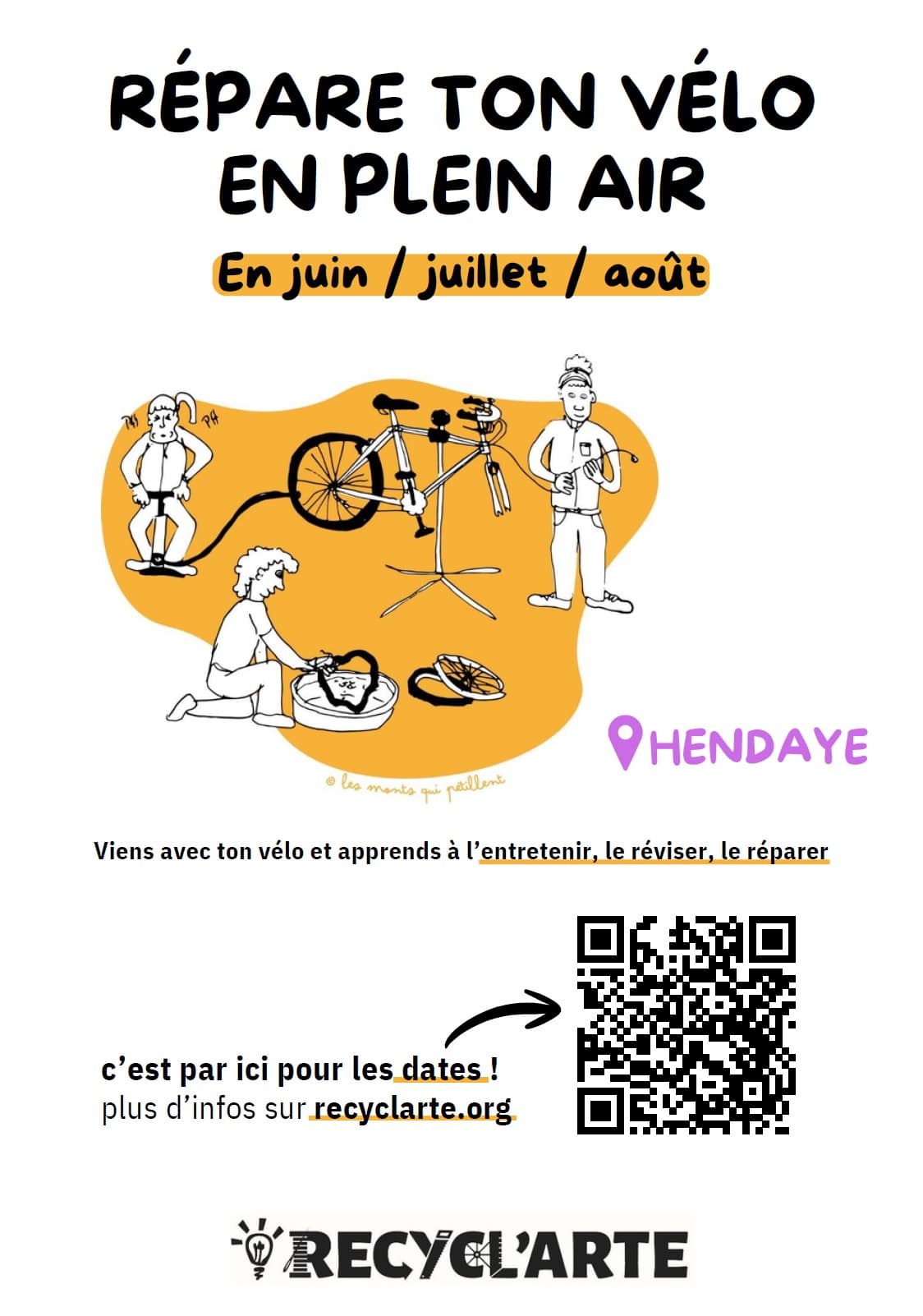 Illustration de l'événement : Atelier "Répare ton vélo en plein air"