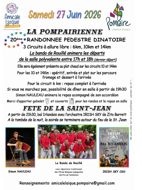 Illustration de l'événement : La Pompairienne et la fête de la Saint-Jean 2026