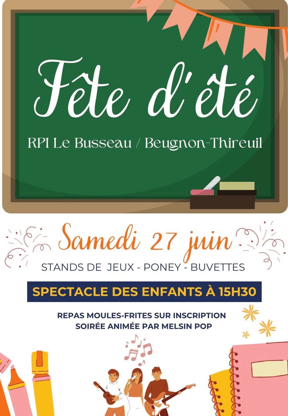 Illustration de l'événement : Fête d'été RPI Le Busseau/Beugnon-Thireuil
