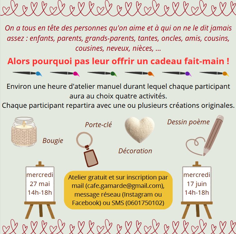 Illustration de l'événement : Activité manuelle : fête des gens qu'on aime