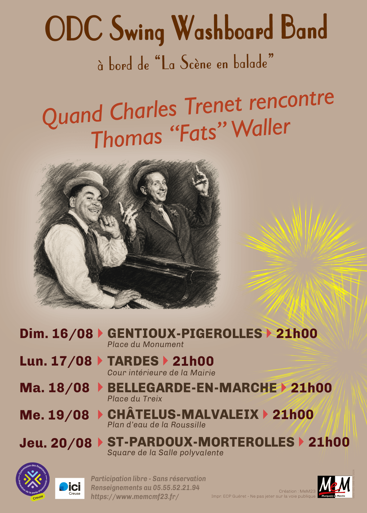 Illustration de l'événement : Tournée d'été de l'ODC "La Scène en balade"