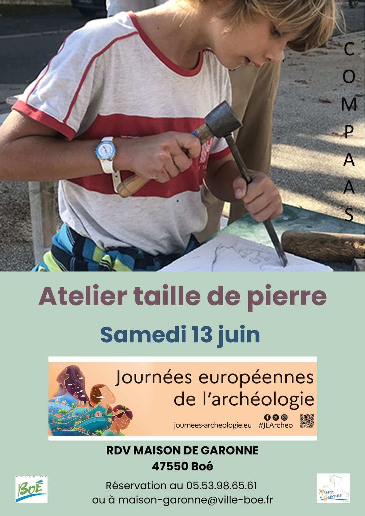 Illustration de l'événement : Atelier taille de pierre - Journées Européennes de l’Archéologie