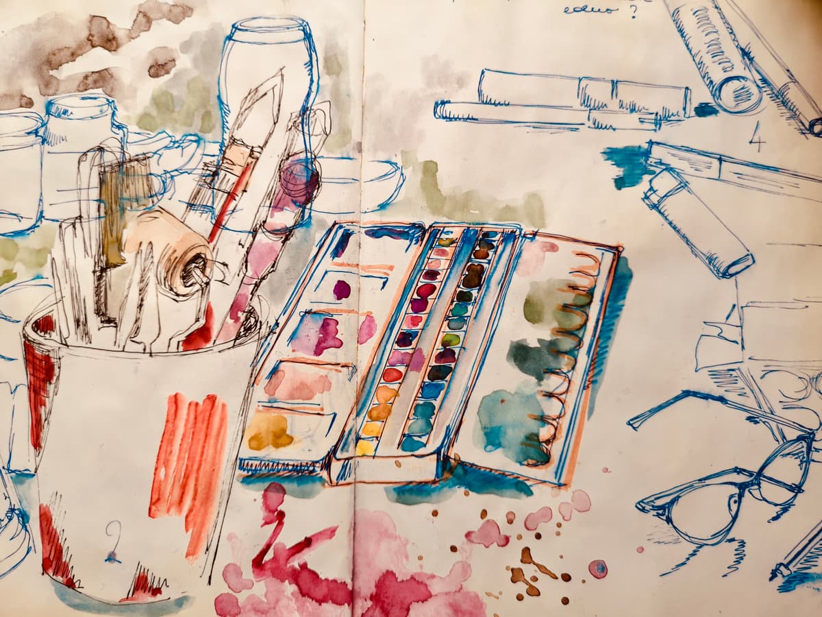 Illustration de l'événement : Atelier carnet de voyage imaginaire à Niort