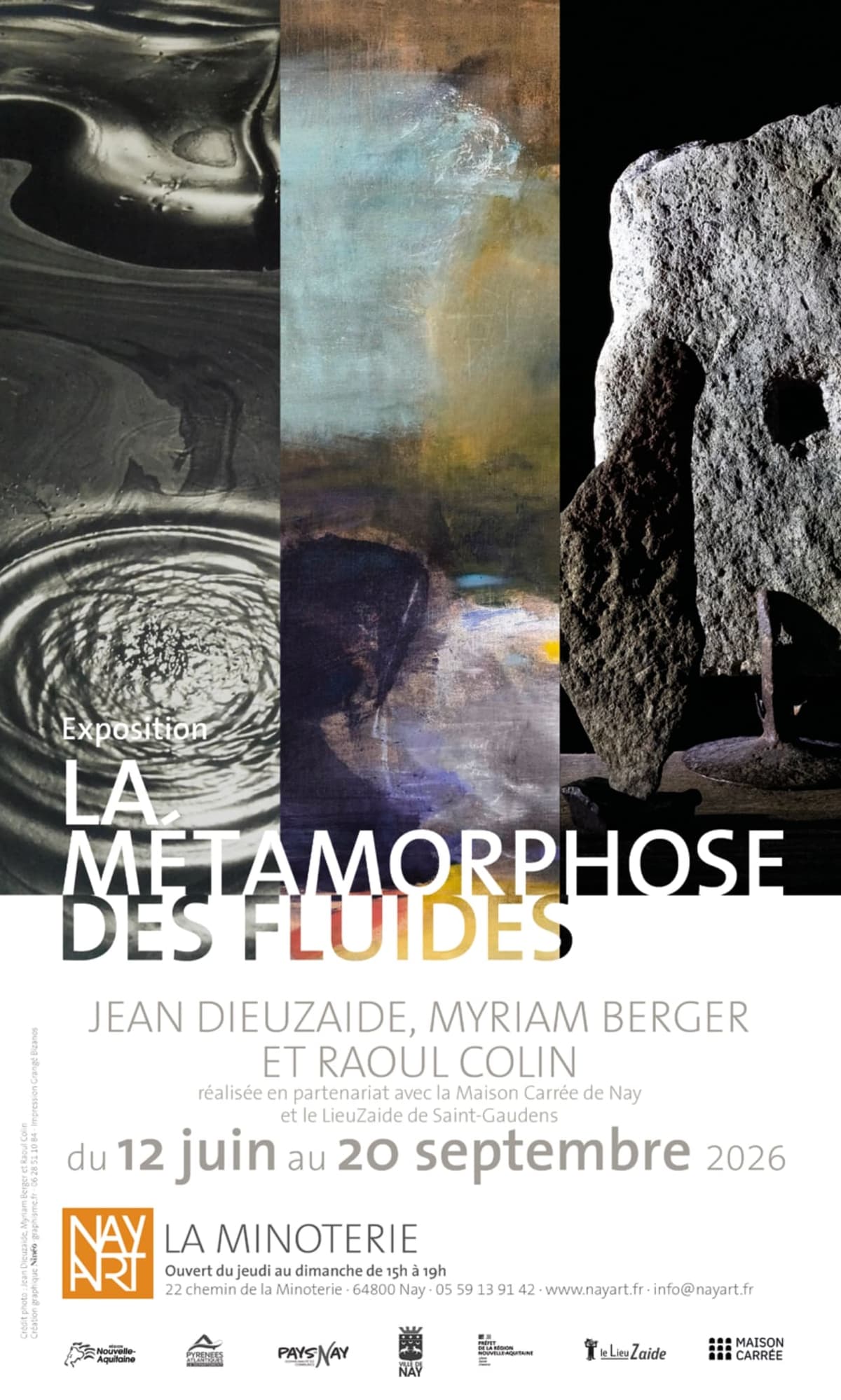 Illustration de l'événement : Exposition "La métamorphose des fluides", Jean Dieuzaide / Myriam Berger / Raoul Colin