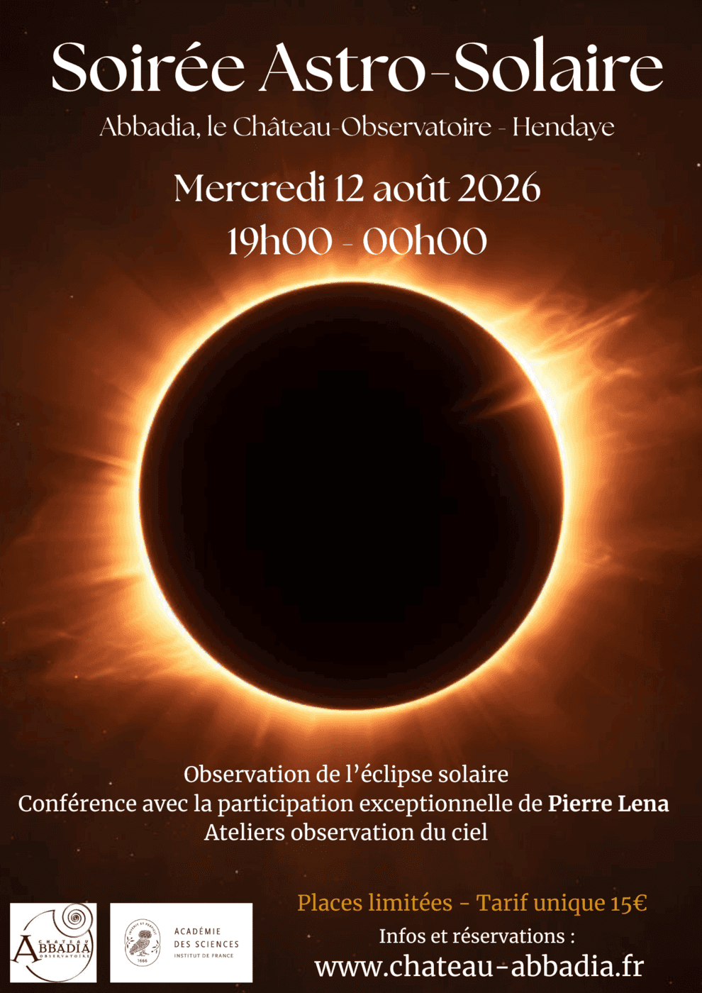 Illustration de l'événement : Soirée Astro Solaire - Observation de l'éclipse solaire
