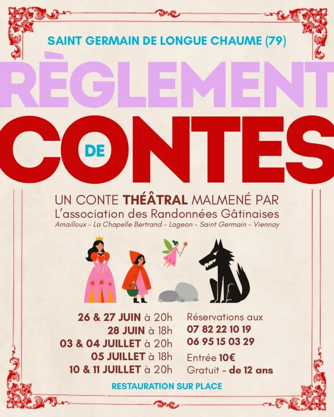 Illustration de l'événement : Règlement de contes : spectacle des "Randonnées Gâtinaises"