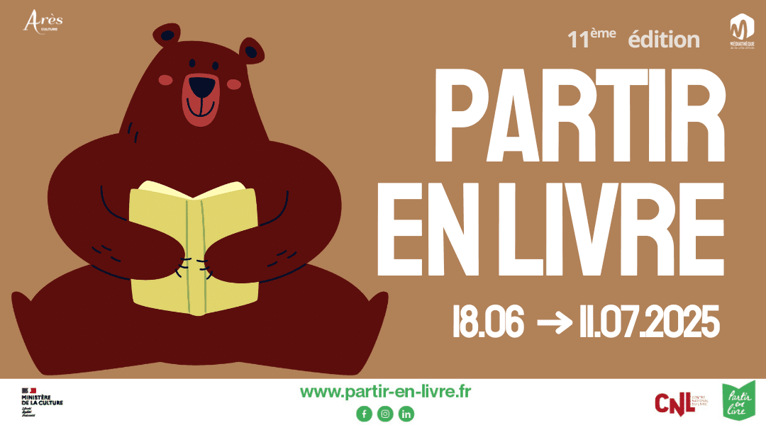 Illustration de l'événement : Partir en livre : la médiathèque déménage au festival regarde !