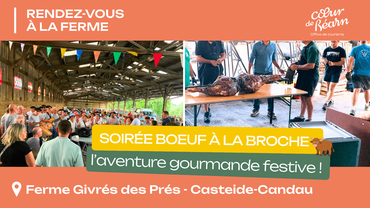 Illustration de l'événement : Soirée Boeuf à la broche et Chants Béarnais